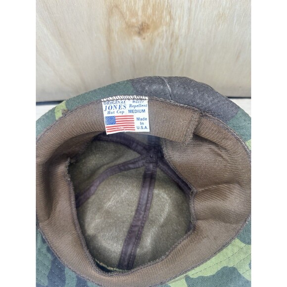 VTG Original Jones Hunting Cap Bucket Hat Fedora Size Medium USA Made Camo - Picture 5 of 7